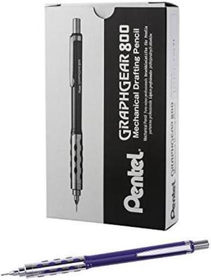 Pentel Graphgear 500 Automatic Drafting Pencil 0.7mm BLUE Barrel 2-Pk With  Lead