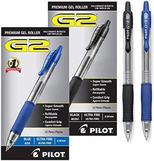 PILOT G2 Premium Retractable Gel Ink Rolling Ball Pens, Ultra Fine