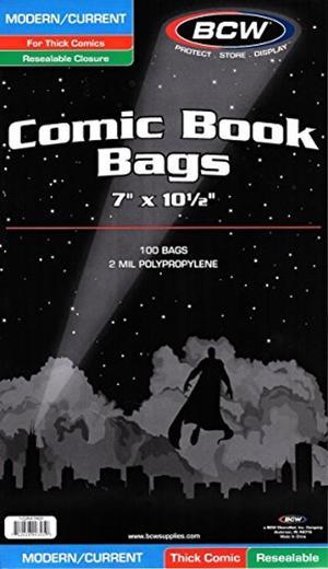 Current / Modern Comic Bags - Thick - 7x10-1/2 - 100ct Pack