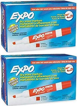  Expo 80078 Low Odor Dry Erase Markers, Chisel Tip