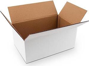 Golden State Art, 11x8x2 inches Shipping Boxes Pack of 26, White Corrugated  Cardboard Boxes for Mailing Packing Literature Mailer