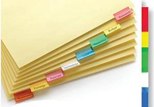 Wilson Jones Insertable Binder Tab Dividers, 8 Tab Multicolor (W54311A) - 24 packs of 8 sets