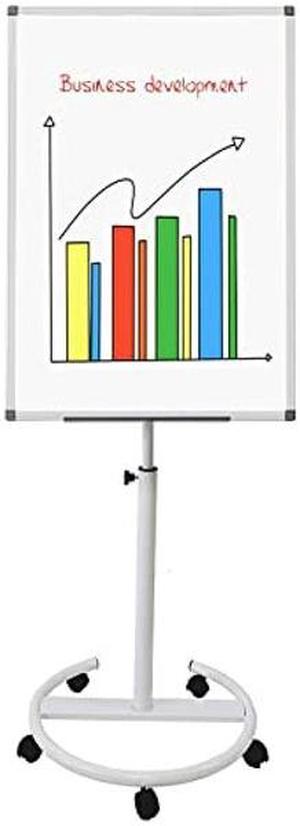 Large Portable Magnetic White Boards 43x31- Double-sided Dry Erase Magnetic  Rolling Whiteboard with Wheels - Mobile Standing White Board for Home  ,Office and School Presentation Supplies Board 