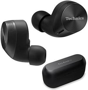 Technics HiFi True Wireless Multipoint Bluetooth Earbuds with Noise Cancelling, 3 Device Multipoint Connectivity, Wireless Charging, Impressive Call Quality, LDAC Compatible - EAH-AZ60M2-K (Black)