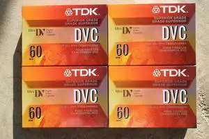 TDK 37140 Life on Record Mini DV Tape 60min Data Cartridge 4 Pack