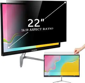 Computer Privacy Screen 22 inch - FILMEXT Removable Privacy Shield Anti Glare Monitor Protector, Blue Light Reduction Filter, Data Blocked Screen for 16:10 Aspect Ratio Widescreen