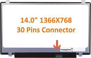 Fullcom New 14.0 inch Screen Compatible with Satellite Radius E45W-C4200X 1366X768 Slim HD Laptop Replacement Screen