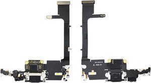 Charging Port Connector Headphone Flex Cable Module Replacement Compatible with iPhone 11 Pro 58 inch Black