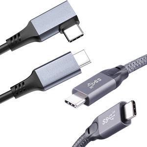 QCEs 16Ft USB C to USB C VR Cable 90 Degree and USB C 3.2 Gen 2 Cable 5Ft