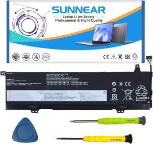 SUNNEAR L17C3PE0 Laptop Battery Replacement for Lenovo Yoga 730-15 730-15IWL Yoga 730-15IKB 730-151KB 81CU 81JS Series 5B10Q39196 5B10W67214 5B10Q39197 5B10W67390 L17L3PE0 11.25V 51.5Wh
