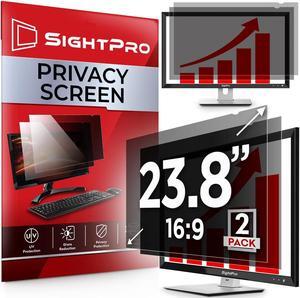 SightPro 23.8 Inch 16:9 [2 Pack] Computer Privacy Screen Filter for Monitor - Privacy Shield and Anti-Glare Protector
