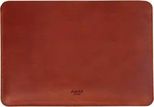 Aartedesign Genuine Vintage Leather Sleeve Case for 14 Inch MacBook 14 Pro 2021-2025 M1 M2 M3 M4 Pro/Max A2442 A2779 Laptop Soft Skin Carrying Bag (Horizontal, Vintage Cognac)