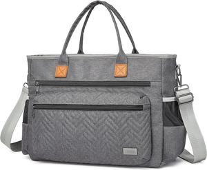 Hritok Laptop Tote Bag, Teacher Bag for Work, Messenger Shoulder Bag fits 15.6 Inch, Business Handbag Satchel Purse