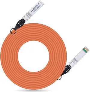 ipolex Colored 10G SFP+ Twinax Cable, Direct Attach Copper(DAC) Passive Cable, 7m (22.97ft) in Orange, for Cisco SFP-H10GB-CU7M, Meraki, Ubiquiti, Mikrotik, Intel, Fortinet, Netgear and More