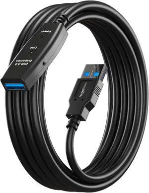 MutecPower 24 Feet Active USB Extension Cable 3.0 Male to Female with A Extension chipset Signal Booster - Active Extension/Repeater Cord 7.5 Meters / 24 Feet
