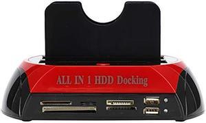 VGEBY Hard Disk Dock, External Hard Drive Hard Drive Docking Station Hard Disk Drive Dock USB 2.0 Hub US Plug