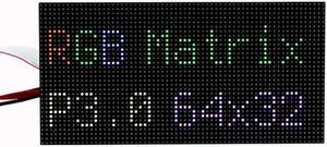 XICOOLEE RGB Full-Color LED Matrix Panel Display 64x32 Pixels for Raspberry Pi, 3.0mm Pitch, Onboard 2048 RGB LEDs