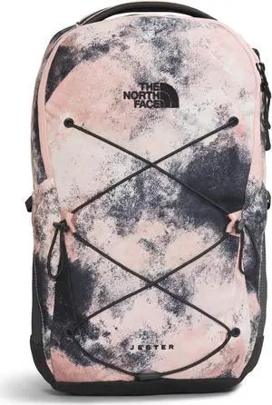 The North Face Women's Jester Everyday Laptop Backpack, Pink Moss Faded Dye Camo Print, One Size