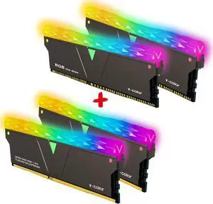 V-Color Prism Pro RGB DDR4 16GB(2x8GB+2xDummy) 3600MHz (PC4-28800) RAM with RGB Filler Kit Gaming Desktop Gaming Memory Module Ram -SCC Kit Jet Black (SCC-TL8G36818D-E6PRKWK)