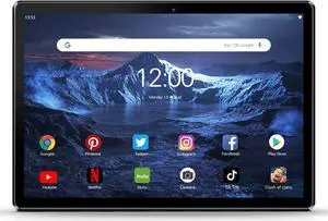 PRITOM 10'' Tablet Android 10 Phone Tablet with SIM Slot, 64GB Quad Core, IPS Touchscreen, 8MP Rear Camera WiFi GPS Bluetooth USB C, Support 3G Phone Call, Black