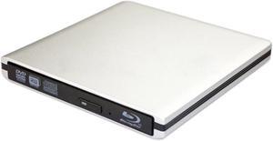 JOYIN-BURN Aluminum 6X Blu-ray Burner External BD Writer CD DVD Drive USB 3.0 USB-C Disc Burner Player Writer Blu-ray Player Compatible with iMac MacBook Pro/Air iMac All Laptops and Desktop pc