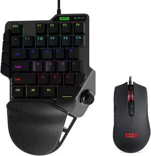 NEXiLUX Pro Gaming Keyboard and Mouse Combo Compatible with PlayStation 4, PlayStation 3, Xbox One, Xbox 360, Switch, Switch Lite and PC, NXL-95237