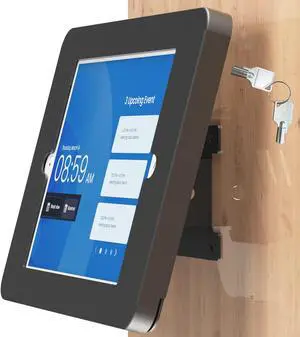 Beelta Tablet Wall Mount Compatible with 10.2 inch iPad 7 8 9 Gen, Lockable Secure Wall Mount