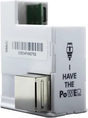 PoE Texas in-Wall Patented PoE to USB-C Power and Data Delivery with 12 Watt Output for iPad Air, Galaxy Tab, and More - 10/100 Mbps Fast Ethernet with Right-Angle Cable for USBC Enabled Tablets