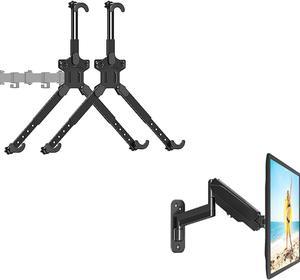 MOUNTUP Dual VESA Mount Adapter Kits Bundle with Single Monitor Wall Mount for Max 32 Inch Computer Screen, Supports Max 17.6lbs, 75x75mm/100x100mm VESA Bracket
