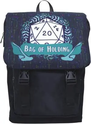 Adventurer's Forge Dnd Backpack Bag of Holding Tabletop RPG Casual Shoulders Backpack, Dungeons and Dragons (D&D) Accessory for DM & Player Gear, and Books