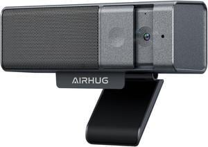AIRHUG 3 in 1 Webcam - 1080P Webcam with Microphone and Speaker, USB Webcam with Privacy Cover, for Video Conferencing/Online Class/Game Live