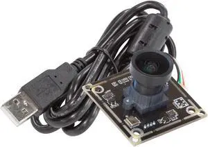 Arducam 8MP USB Camera with 115°(H) M12 Wide Angle Lens, 1/3.2" CMOS IMX179 Lightburn Camera Video Webcam with Single Microphone for Windows, Linux, Android, and Mac OS