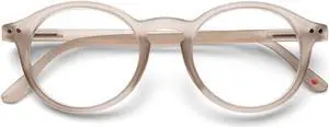 B + D Blue Light Bloking Reader Glasses Loop Readers Nude Color Without Magnification