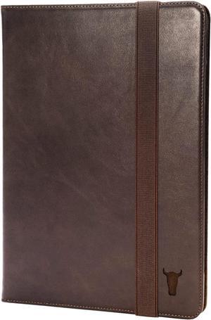 TORRO Case Compatible with iPad Pro 11" 4th / 3rd / 2nd / 1st Gen - Genuine Leather iPad Pro 11 2022 Case with Stand Function, Apple Pencil Connectivity and Wake Sleep Function (Dark Brown)