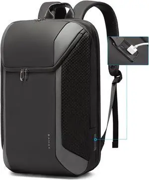 BANGE Travel Laptop Backpack Fits 15.6 Inch Notebook, Business Work Backpack with USB3.0 Fast Charging Port, Waterproof Travel Backpack With Luggage Sleeve