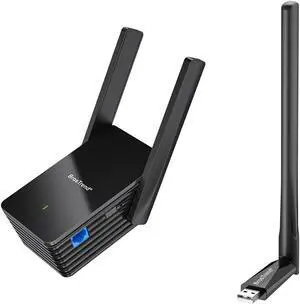 BrosTrend AX1500 WiFi 6 Universal WiFi to Ethernet Adapter and BrosTrend 650Mbps Linux Compatible WiFi Adapter