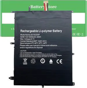 CQCBD 30154200P Laptop Battery for Jumper Ezbook X4 Smart E17MT133 E17 MT133 133S Smartbook 133S EZBOOK X4 Rexbook REX141Y REX141N BBEN N14W TH140A AK14 EXO (7- Lines)