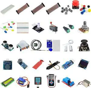 DIYables 69-Piece Sensor Kit for Arduino, ESP32, ESP8266, Raspberry Pi Starter