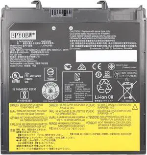 EPYOBW L17M2PB5 Laptop Battery 39Wh 5080mAh 2-Cell 7.68V Compatible with Lenovo V330-14ISK 81AY / V330-14IKB 81B0 / V330-14ARR 81B1 Series L17L2PB5 5B10P98183 5B10P98184 5B10P98186 5B10P98187