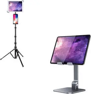 elitehood Floor Tablet Stand and Desktop Tablet Stand Bundle
