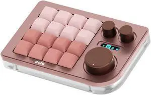 KEEBMONKEY Megalodon Triple Knob Macro Pad Programmable Designer Mini Keyboard 16 Keys (Pink) KEEBMONKEY Megalodon Triple Knob Macro Pad Programmable Designer Mini Keyboard 16 Keys (Pink)