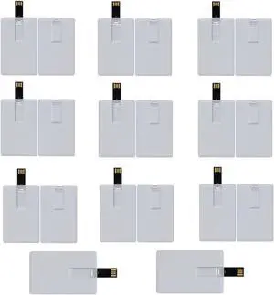 lcwamy 16GB Thumb Drive Flash Drives 25 Pack Credit Card Flash Drive Credit Card USB Drives 25 Pack Card USB Memoria USB Flash Drives (No Logo 16GB 25PCS)