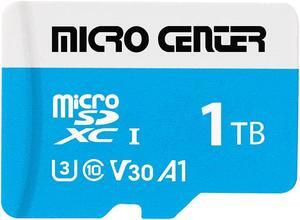 Micro Center Premium 1TB microSDXC Card, Nintendo-Switch Compatible Flash Memory Card, UHS-I C10 U3 V30 4K UHD Video A1 R/W Speed up to 90/70 MB/s Micro SD Card with Adapter (1TB)