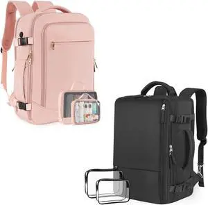 FALARK INC Carry on Travel Backpack, Large Flight Approved Traveling Backpack 40L +35L