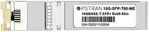 OPSTRAN 10GBASE-T SFP+ to RJ45 Copper Transceiver Module Compatible with Mellanox MFM1T02A-T80 10G SFP+ 80m Cat6a/7