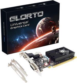 Glorto GeForce GT 730 2G GDDR5 Low Profile Graphics Card, PCI Express 2.0 x8, HDMI/DVI/VGA, Entry Level GPU for PC, SFF and HTPC, Compatible with Windows 11