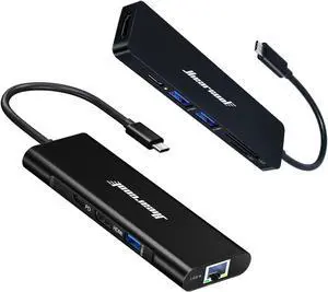 Hiearcool USB C Hub, Adapter USB C Dongle for MacBook Pro, 7 in 1 USB C to HDMI Adapter, USB C Hub,Adapter USB C Dongle for MacBook Pro, 7 in 1 USB C to HDMI Multi-Port Adapter Docking Station