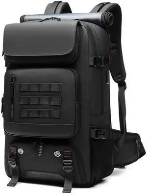 INFEYLAY Men Travel backpack,waterproof 17 inch Business Laptop Backpack with Separate Shoe Bag,USB charging port 50L outdoors trekking backpack,Hiking camping backpack