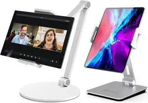 Inifispce Multi-Angle Adjustable Tablet Stand & Heavy Aluminum Alloy Tablet Stand for 4.7''- 13'' Screen Microsoft Surface Pro Series, iPad Pro 11/12.9, iPad, Mini, Air and More