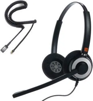 IPD IPH-165 Phone Headset with Noise Cancelling Microphone for Office and Call Center -Compatible with Cisco landline Phones -7800/7900/8800/6945 Series,Interquartz and Altigen landline Phones